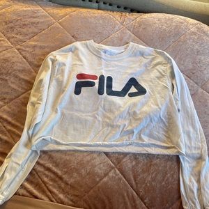 Cropped FILA long sleeve🤍